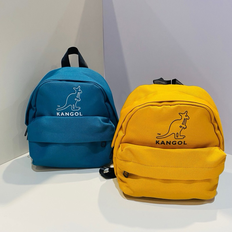 KANGOL  英國袋鼠 多彩小後背包（62251742 中藍、深黃）