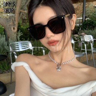 🍒Ann’s Shop🍒九月新款—偏光抗UV400韓系百搭鏈條鏡腿墨鏡 百搭 方框 小紅書 ins 情侶眼鏡 太陽眼鏡