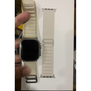 蘋果原廠 Apple Watch Ultra 1 49MM GPS+行動網路 鈦金屬 米色錶帶 A2684