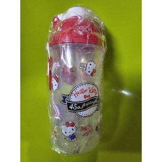 正版 Hello Kitty 500ml 背帶式彈跳 水壺