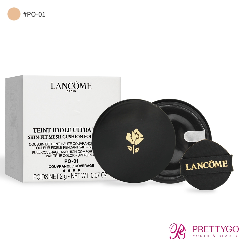 LANCOME 蘭蔻 零粉感超持久彈力水粉霜SPF40/PA++(2g)#PO-01【美麗購】