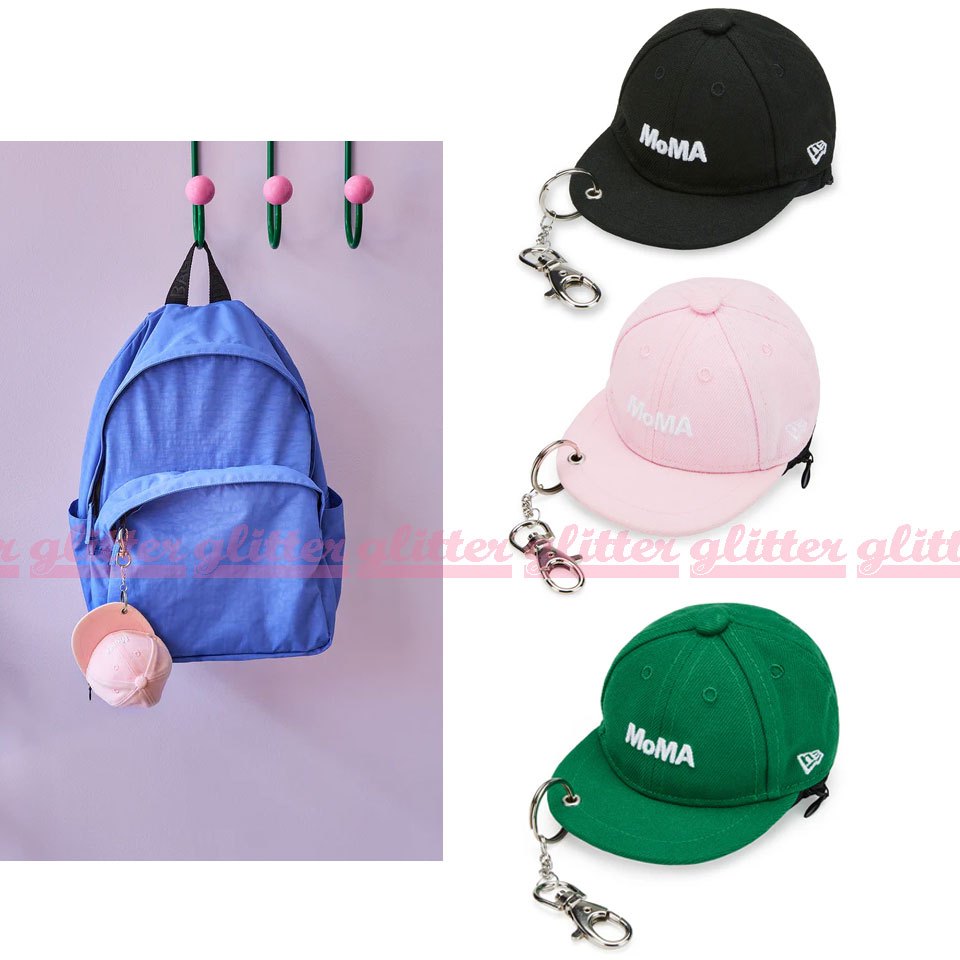 glitter。預購 美線 MoMA Mini Baseball Cap 迷你 棒球帽 零錢包 鑰匙圈