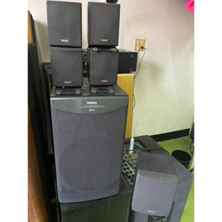 YAMAHA SW AV1 主動式重低音 被動式重低音5+1喇叭(零件賣)