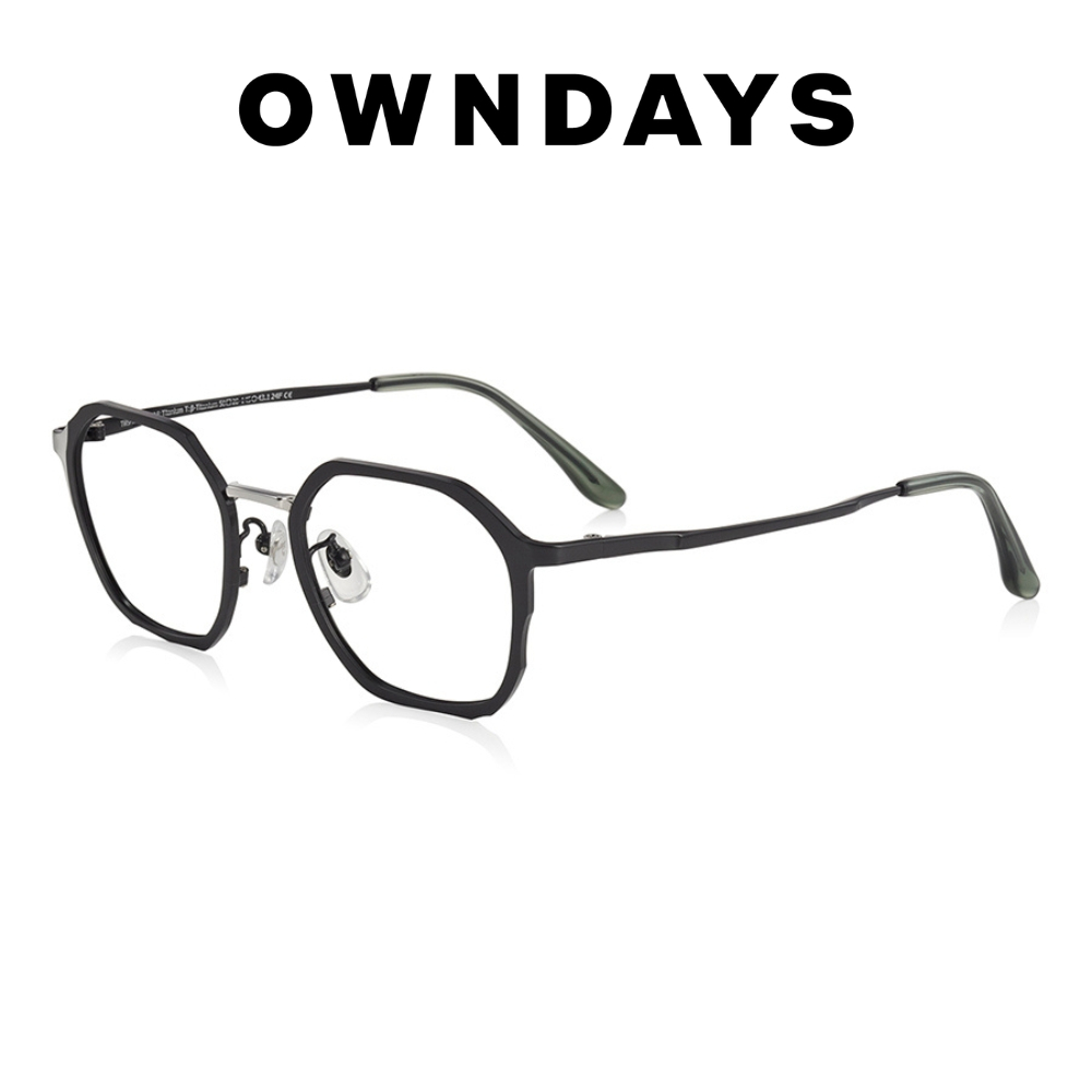 OWNDAYS 品牌10周年限定日本製多角形款鈦金屬鏡框 TWSP1003Z-4A C3