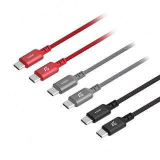 《ADAM亞果元素》（附贈束線帶）CASA S200快充60W USB-C 對 USB-C編織充電傳輸線 200cm