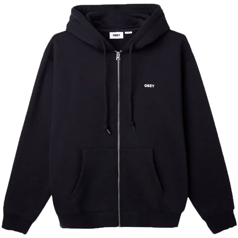 OBEY 112460022 ESTABLISHED WORKS BOLD ZIP II JKT 連帽外套 (黑色)