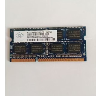 南亞 PC3-10600 DDR3 1333 2G 2GB 雙面顆粒 筆電用 SO-DIMM 記憶體