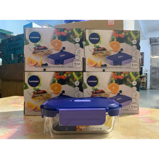 【全新】2024農林股東會紀念品 LUMINARC PURE BOX氣閥微烤耐熱玻璃保鮮盒 長方型 370ml 單入組