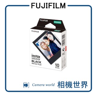 FUJIFILM 富士 instax SQUARE 黑邊方型拍立得底片（BLACK)）（2入組）FUJI