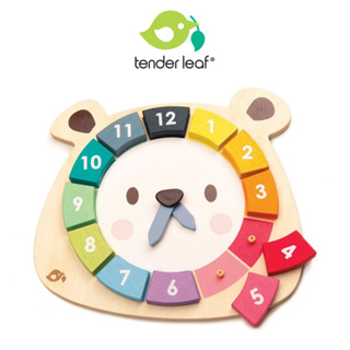 【Tender Leaf】小熊色環數字學習鐘 木製玩具 木質玩具 學習玩具 兒童玩具 時鐘玩具｜翔盛國際baby888