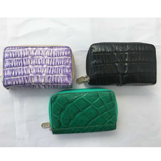 【泰國真鱷魚皮 鑰匙卡片零錢包】【全新現貨】女包,多功能小皮包, 鑰匙包 卡片 零錢包,迷你尺寸,可放入口袋.