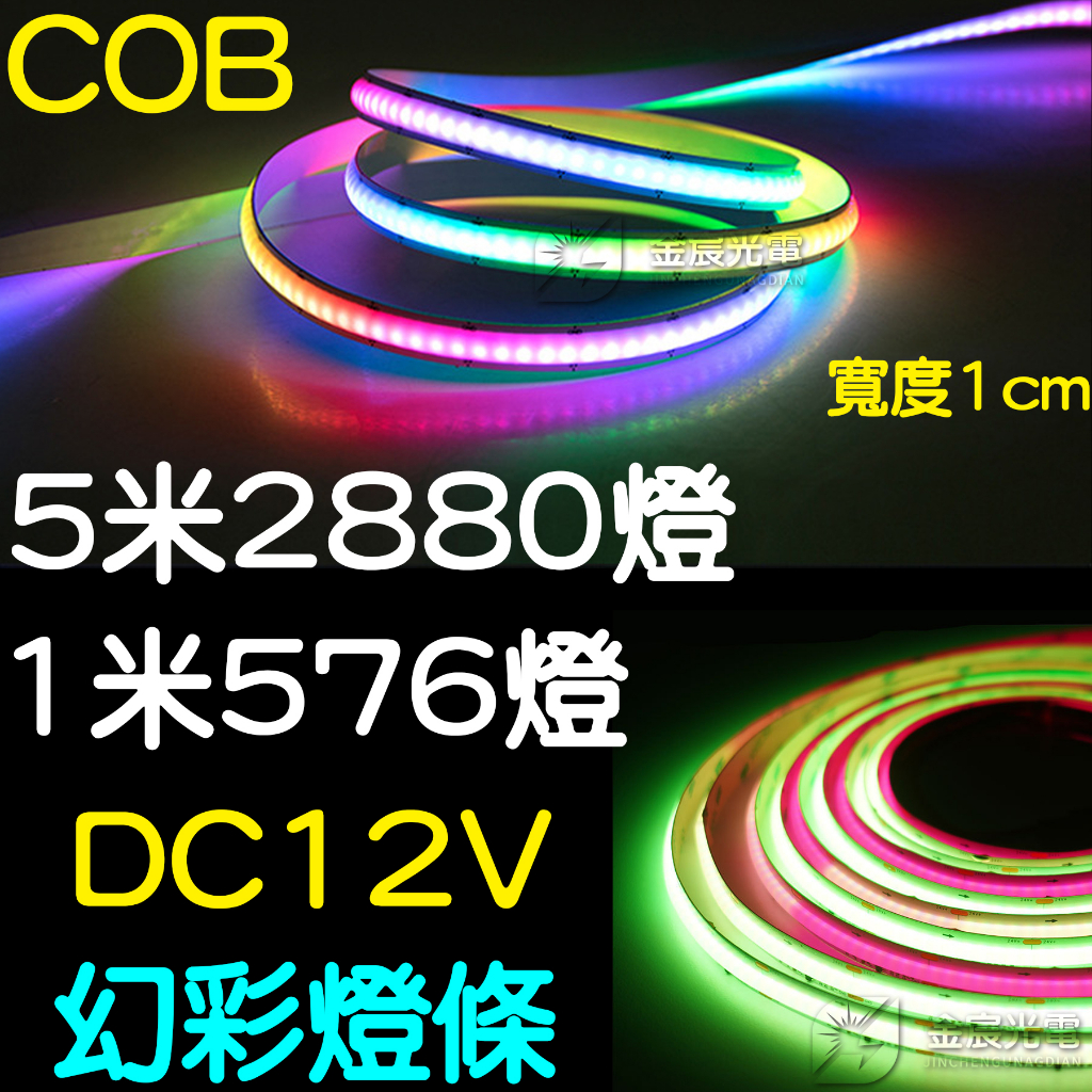 【金宸光電】COB 幻彩燈條 12V 5米 WS2811 燈條 LED 氣氛燈 靈獅 孝獅 獅子頭 米塔燈 廣告燈 流水