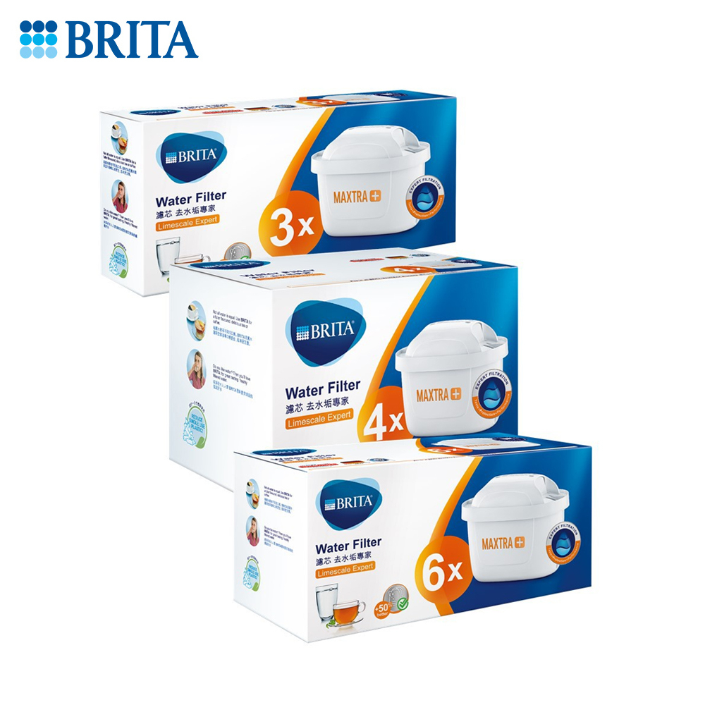 【德國BRITA】MAXTRA Plus 濾芯-去水垢專家 (3入/4入/6入)