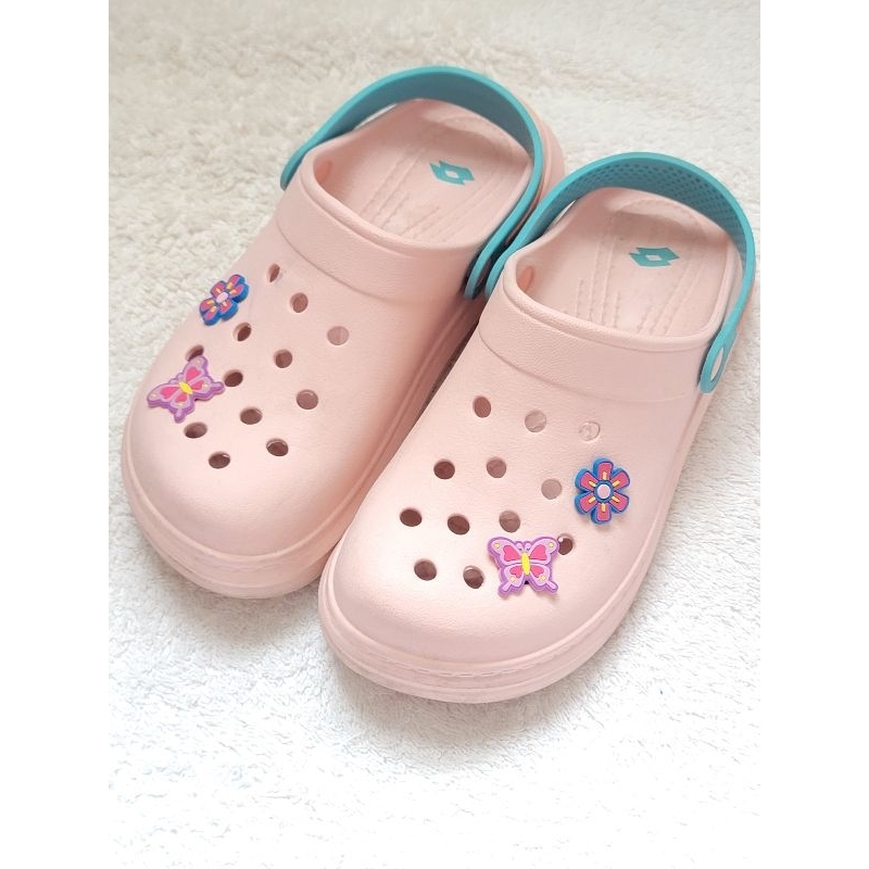 【免運】LOTTO義大利第一品牌 女童二手FANO布希鞋 洞洞鞋雨鞋透氣沙灘防水鞋 MIT台灣製造