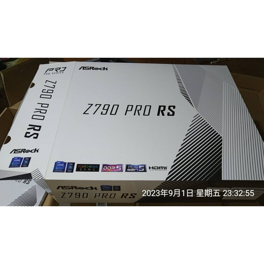 ASRock華擎 Z790 Pro RS ATX/1700腳位/DDR5/主機板（功能正常）－台中市太平區