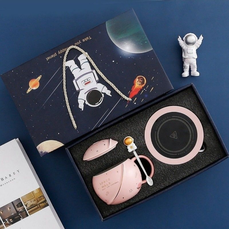 全新禮盒 星球馬克杯 太空人 恆溫杯 保溫杯