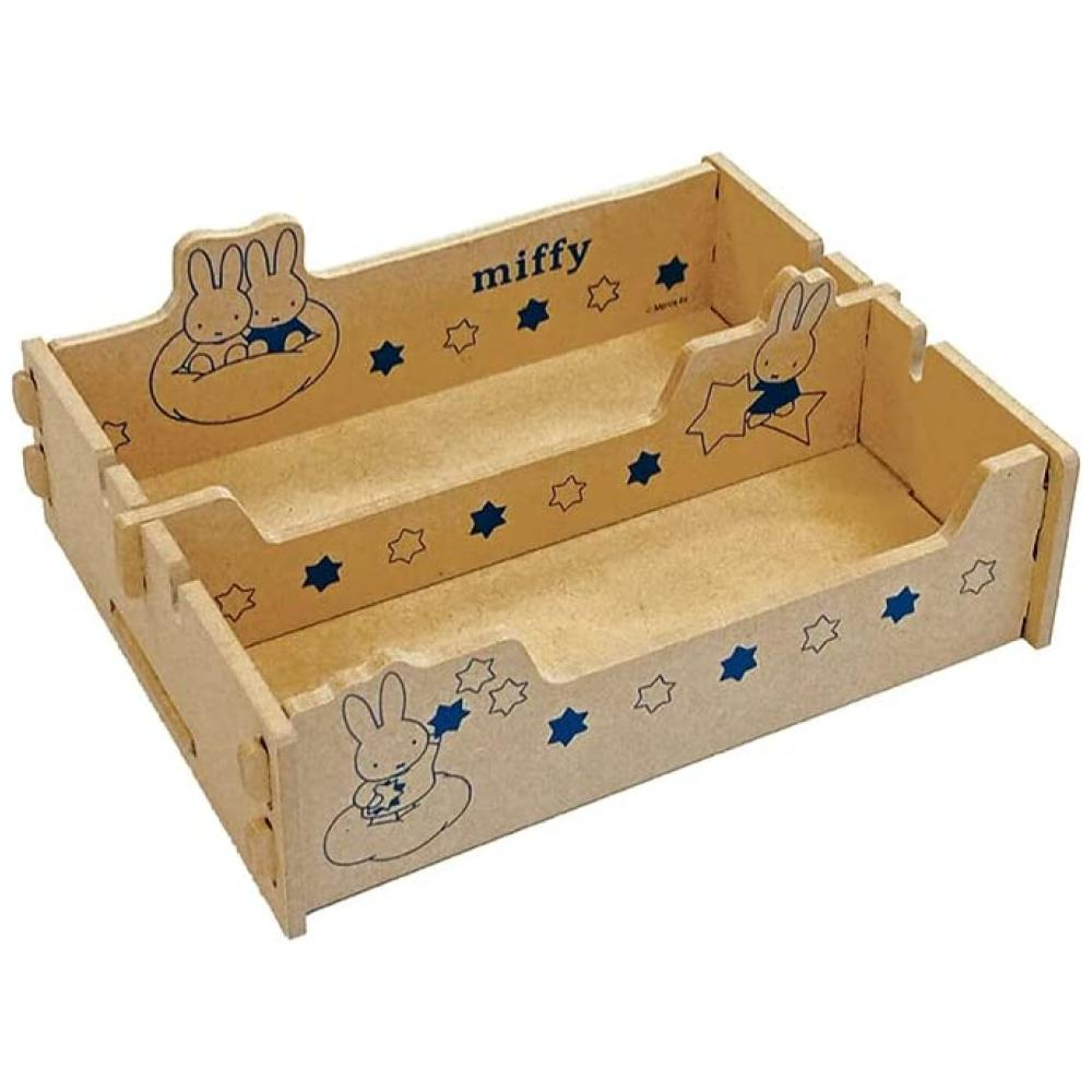 「wendystore」日本製 米飛兔 Miffy 天然木 組立式 木製 托盤架 分隔盤 分類收納