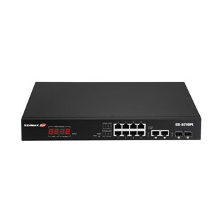 EDIMAX 訊舟 免運 GS-5210PL 網路交換器 PoE+ 交換器 12埠 Gigabit 智慧型網路交換器