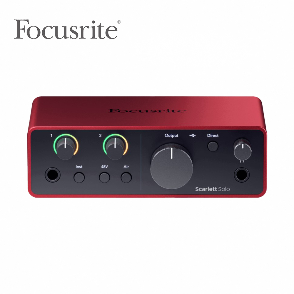 Focusrite Scarlett Solo 錄音介面 第四代 【敦煌樂器】