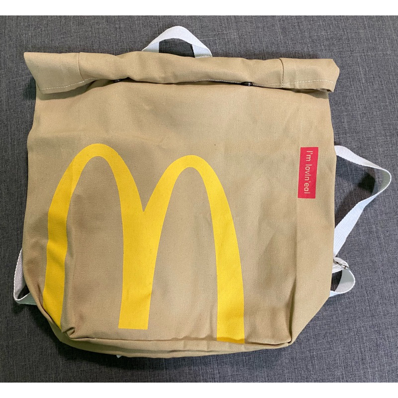 全新現貨 麥當勞書包 紙袋背包 後背包 大容量包包 休閒包 可愛