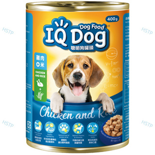 IQ Dog聰明狗罐頭-雞肉+米（400g* 24罐）IQ Dog狗罐頭。