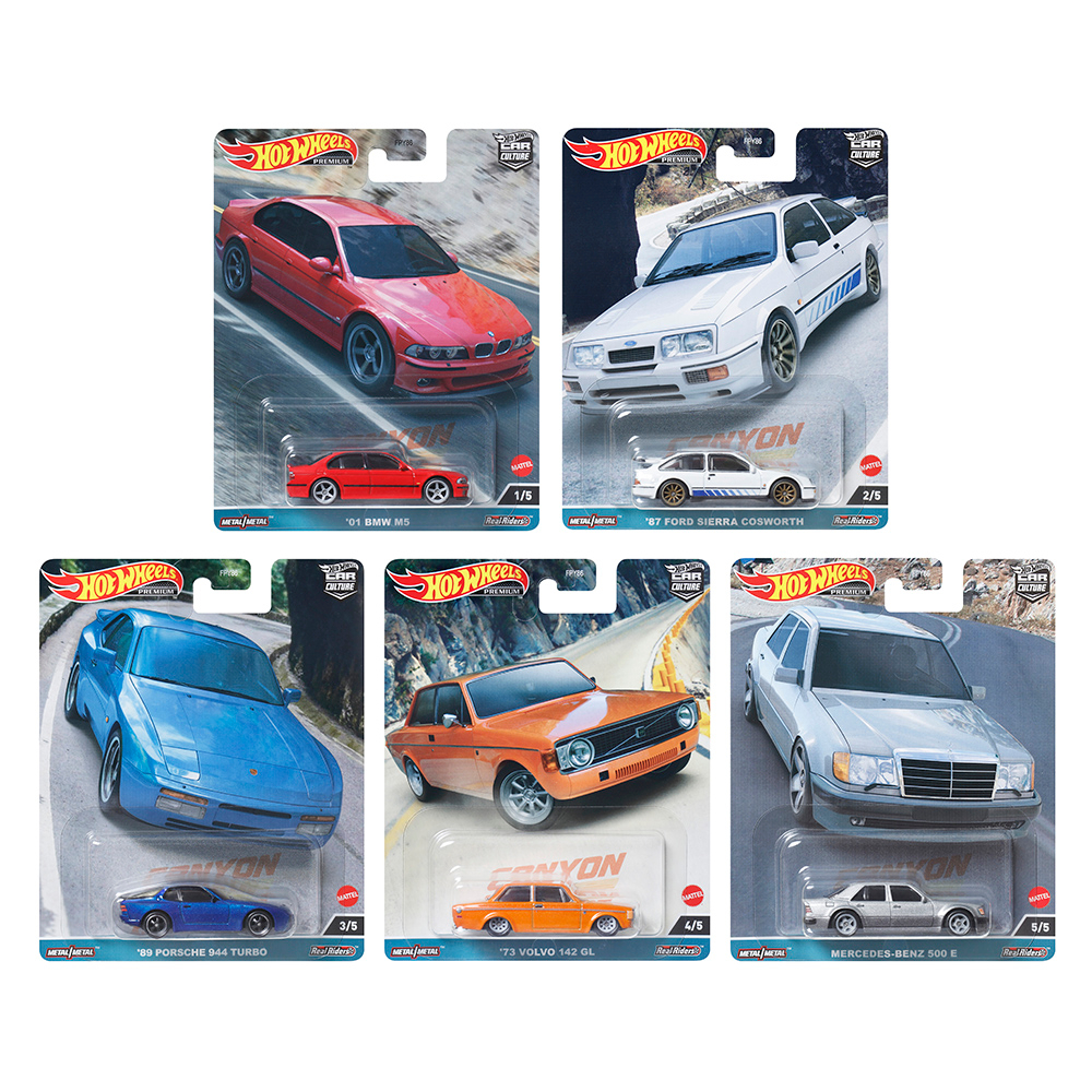 Mattel 風火輪經典合金小車 一組5入(C箱號) Hot Wheels 合金車 小汽車 1:64 正版 美泰兒