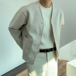 【Metanoia】韓國設計 羊毛短版開衫外套