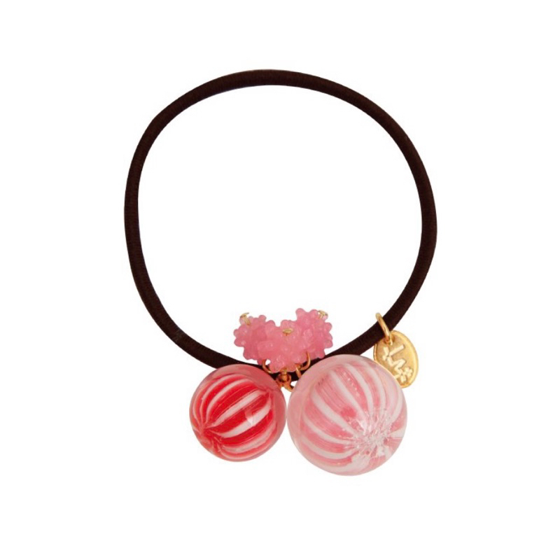 現貨 🇯🇵日本製 Nanaco plus+ 粉紅色 紅色 🍭糖果 金平糖 🍬糖 髮圈 髮束 髮繩 髮飾 1950