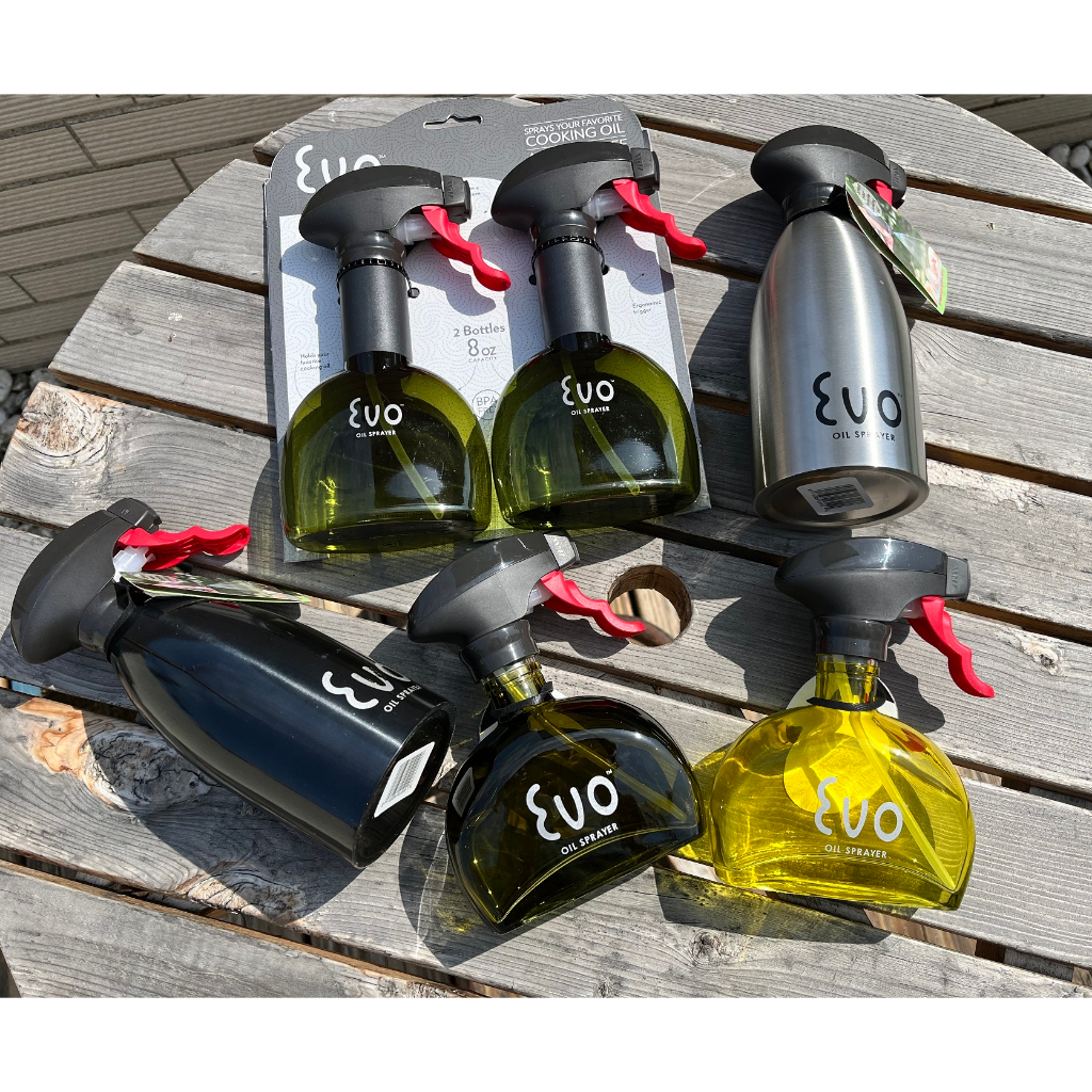 現貨新上市 網紅推薦 美國EVO噴油瓶 氣炸鍋噴油罐 塑膠/不鏽鋼/玻璃 各種材質 油瓶 超省油