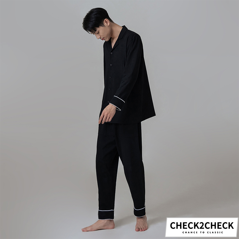 Check2Check-莫代爾好眠柔滑套裝 男睡衣套裝 居家服飾 居家套裝 睡褲【CB00-120015】[現貨]