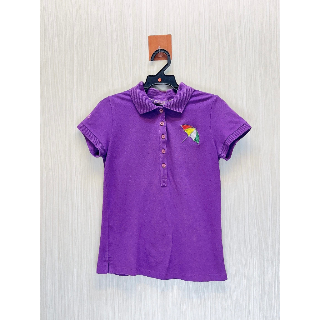 Arnold Palmer 雨傘 專櫃 紫色小Logo休閒Polo衫