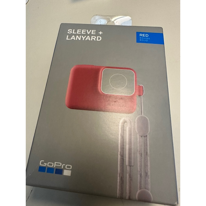 GoPro SLEEVE+LANYARD 矽膠護套 (含繫繩) 爆竹紅 HERO7 Black用 全新 原廠