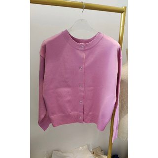 日系粉紅針織外套 全新 寬鬆版型 粉紅芭比 大碼