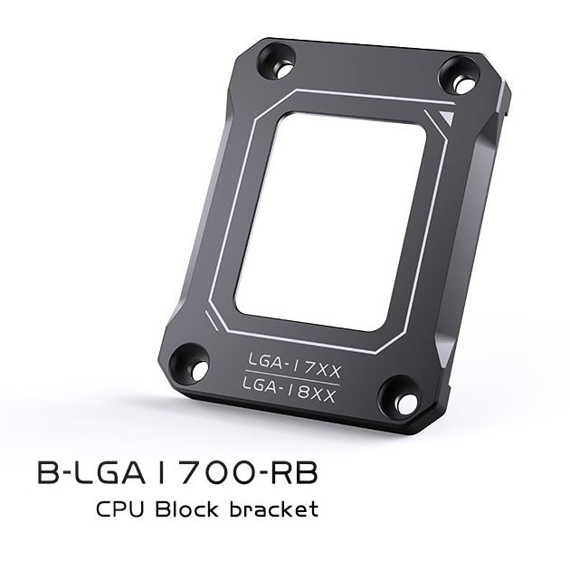 Bykski B-LGA1700-RB 12/13代CPU扣具支架 抗彎形防彎曲 彎曲校正類型鋁製框架固定扣背板