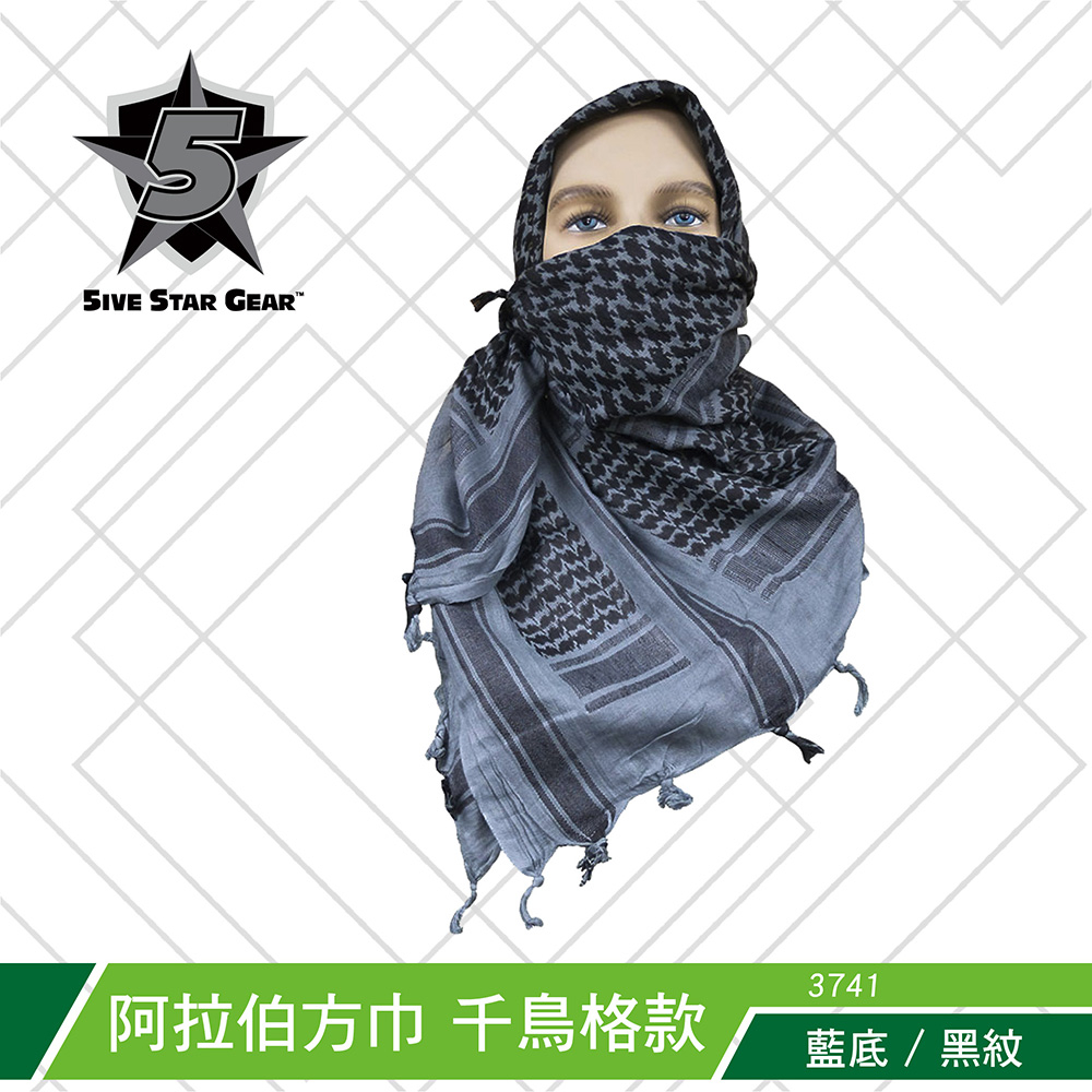 【5IVE STAR GEAR】巴基斯坦製 阿拉伯方巾 千鳥格款 [多色點入選擇]