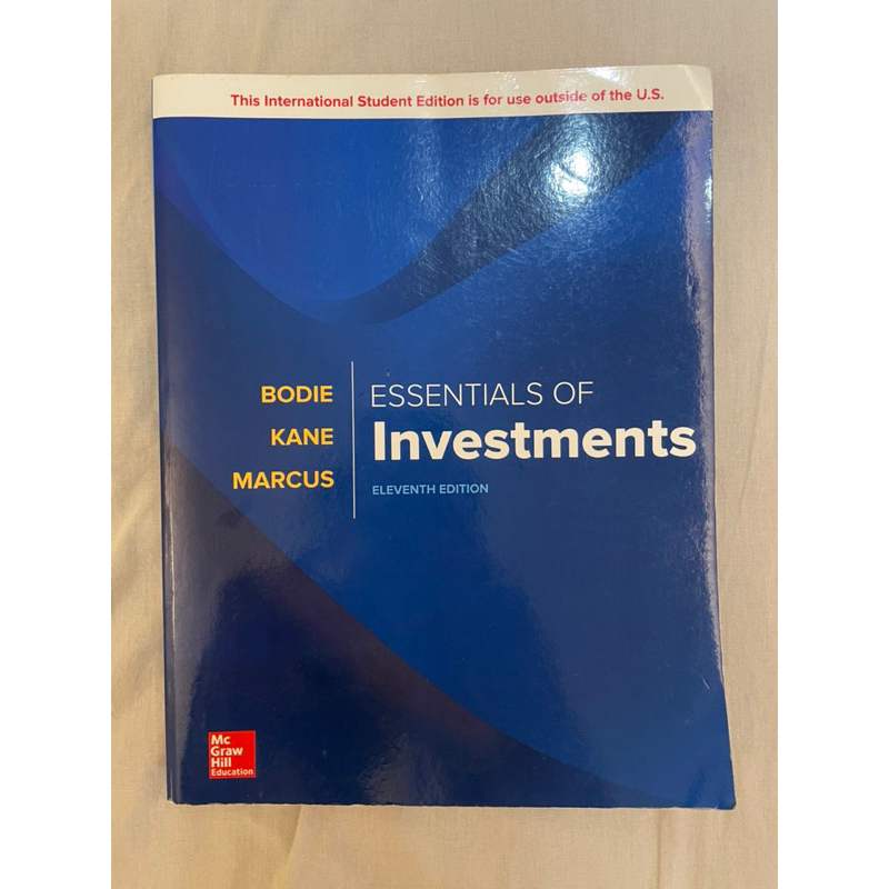 Essentials of Investments 11e