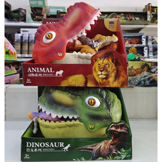 超～大恐龍頭收納盒（附玩具）恐龍頭收納玩具 恐龍頭收納盒恐龍玩具地圖玩具動物公仔模型玩具