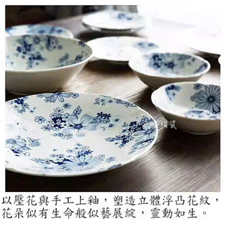 【堯峰】日本美濃燒 花宴系列9吋盤 單入 蛋糕盤 牛排盤 點心盤 菜盤 陶瓷盤 圓盤 平盤 淺盤