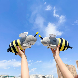 ［臺灣現貨］鯊魚蜜蜂 鯊逼 鯊bee shark&bee 抱枕娃娃 抱枕 長條抱枕 靠墊 睡覺抱枕 動物抱枕 造型抱枕