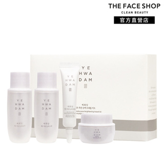 【THE FACE SHOP 菲詩小舖】蘂花譚雪潤純白旅行組｜品牌旗艦店 亮白透亮 改善暗沉 改善角質