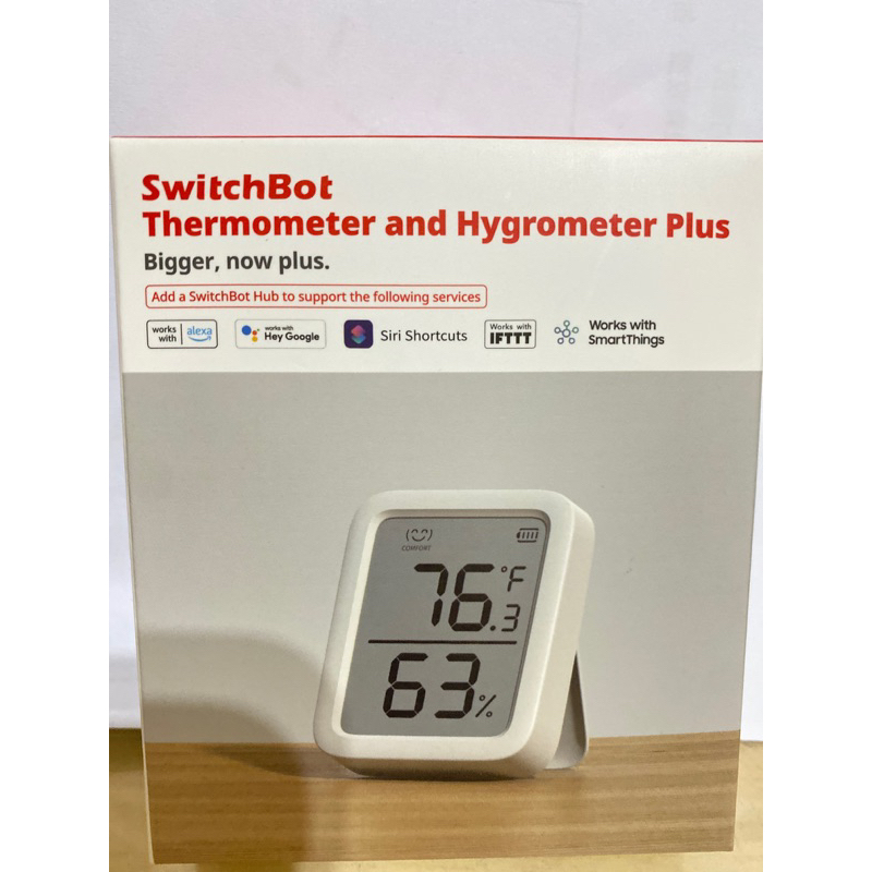 Switchbot溫濕度計Plus （全新未拆）桃園可面交！2023.09.12購買的（如圖二）
