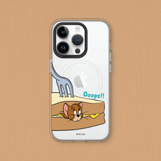 犀牛盾 適用iPhone Clear(MagSafe兼容)透明防摔手機殼∣湯姆貓與傑利鼠系列/傑利鼠夾心三明治
