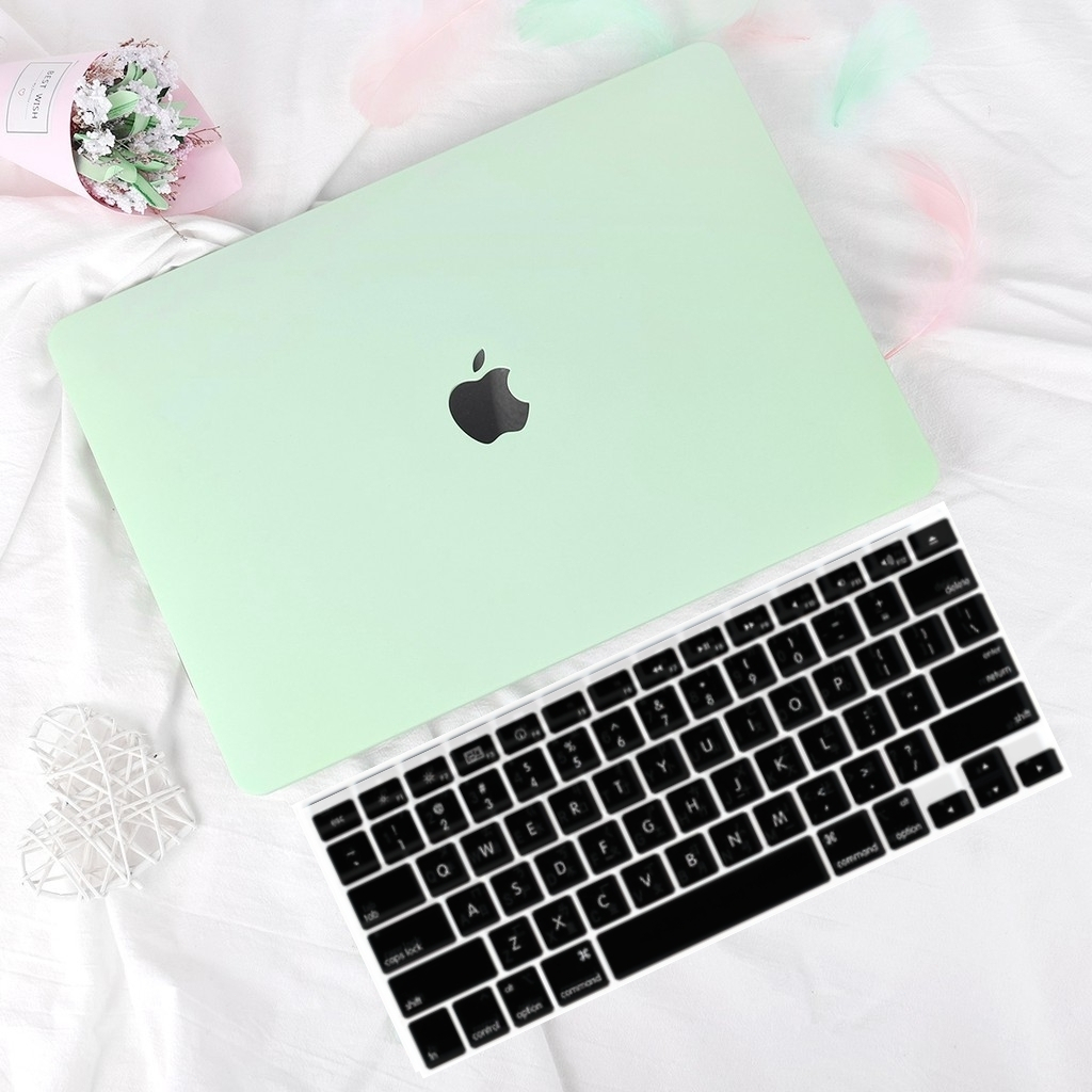 蘋果 MacBook Air 13 Mac Pro 14 16 15 蜜瓜綠A2681筆電殼 奶油殼 鏤空 贈鍵盤膜