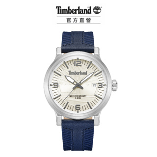 Timberland 男錶 WESTERLEY系列腕錶ReBOTL拼接皮帶-米/藍色46mm(TDWGN0029101)