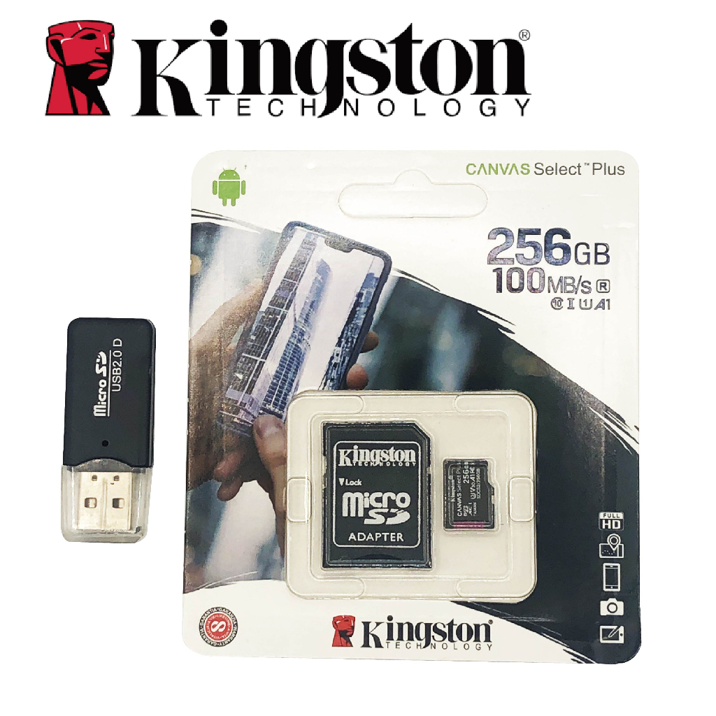 Kingston (金士頓 ) 16G 32G 64G 128G 256G 記憶卡附SD轉卡