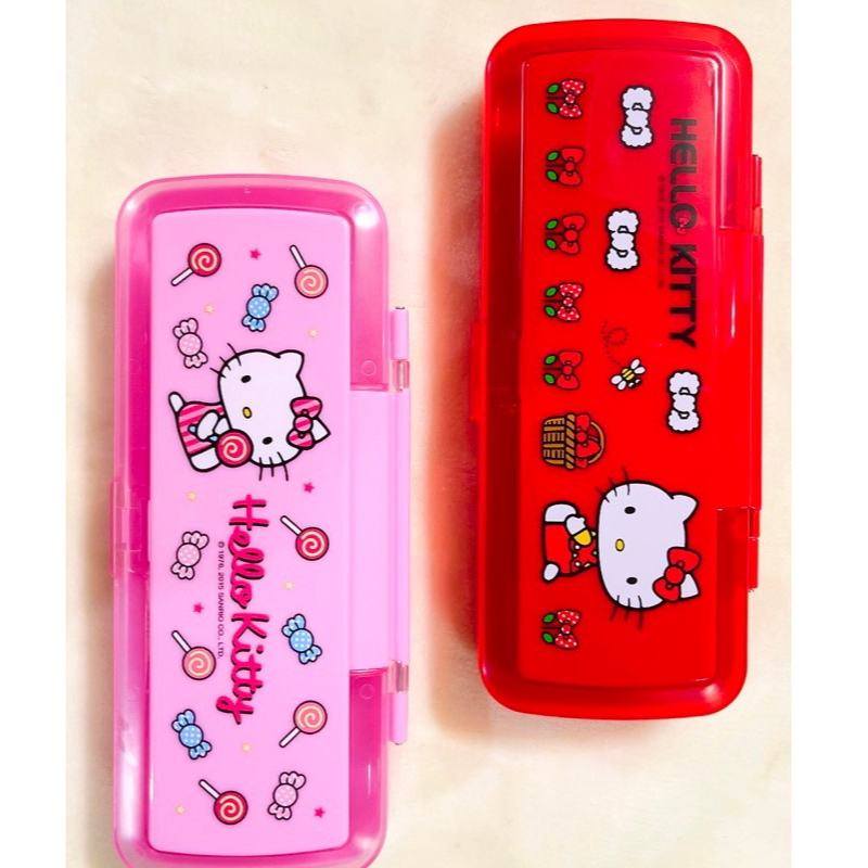 三麗鷗Hello Kitty凱蒂貓 大雙層鏡梳筆盒