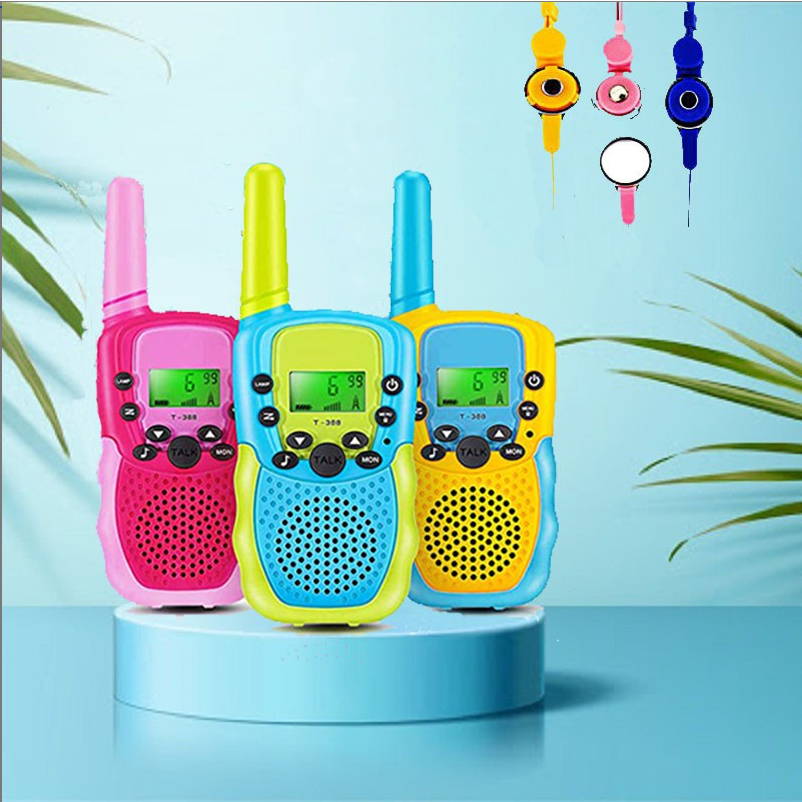 台灣現貨 兒童迷你對講機 T388 低配版 兒童對講機 充電對講機兒童對講機 多彩兒童對話機 戶外室內通話清晰