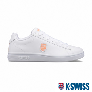 K-SWISS Court Shield時尚運動鞋-女-白/粉橘