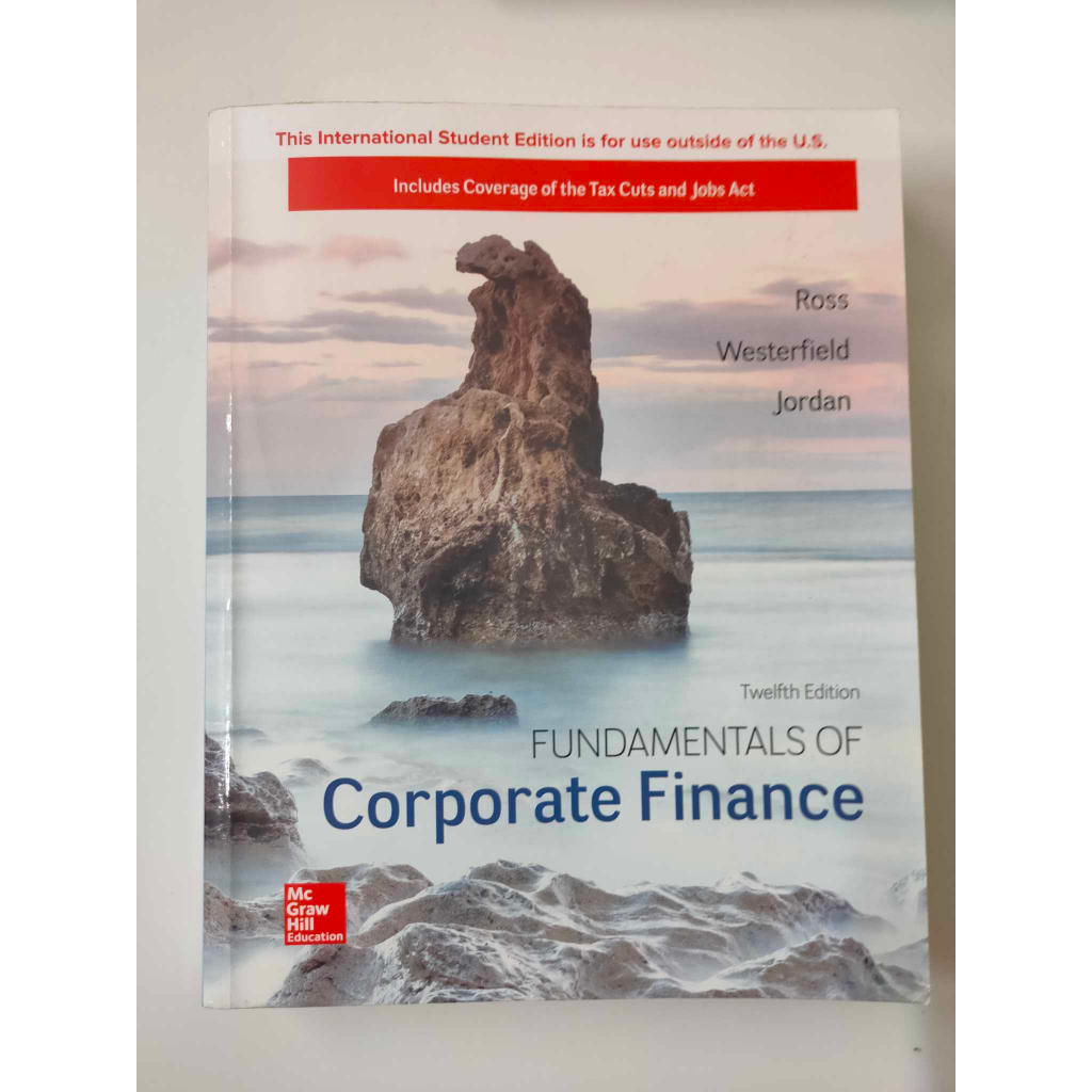 便宜賣 財務管理  看書上課好便利 FUNDAMENTALS OF Corporate Finance  第12版,