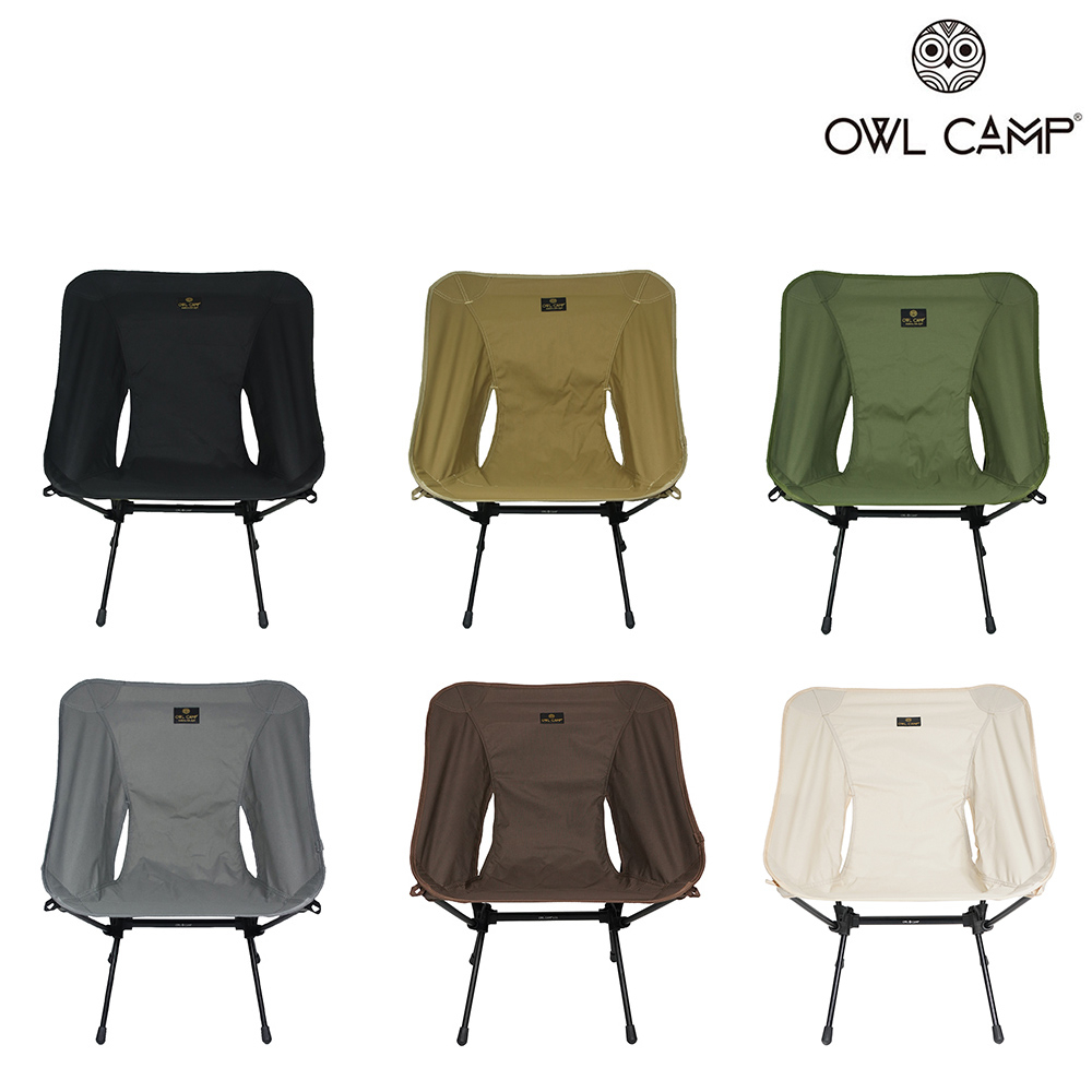 【OWL CAMP】標準版露營椅 - 素色 折疊椅 釣魚椅 野營椅 月亮椅 椅子